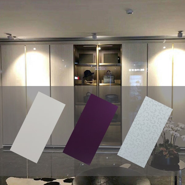 Modern Acrylic Laminate Kitchen Cabinet Simple Designs ZH-8613