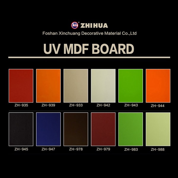 uv plain colors mdf panel